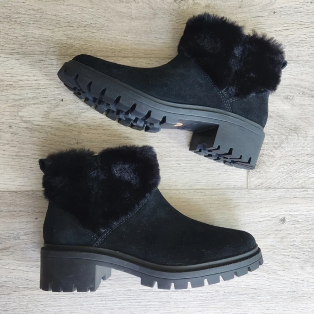 Koolabura by Ugg Berea Fuzz Ankle Boots Womens 7 Faux Fur Winter Nwot - Picture 1 of 13